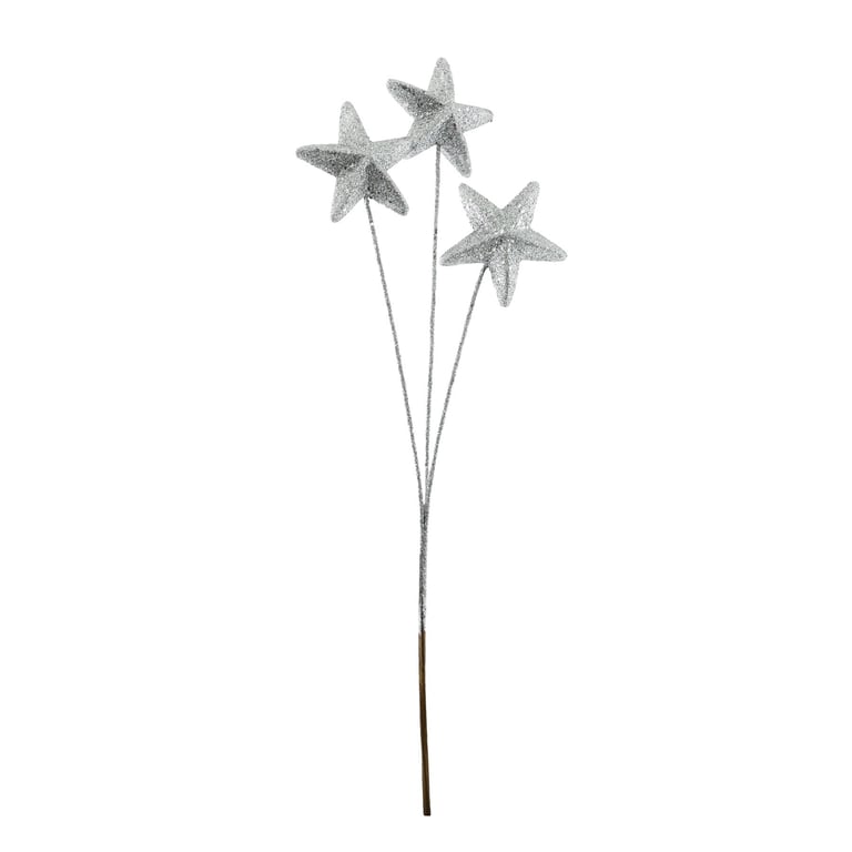 Silver Glitter Star Spray - Add Sparkle to Home Decor and Party Supplies