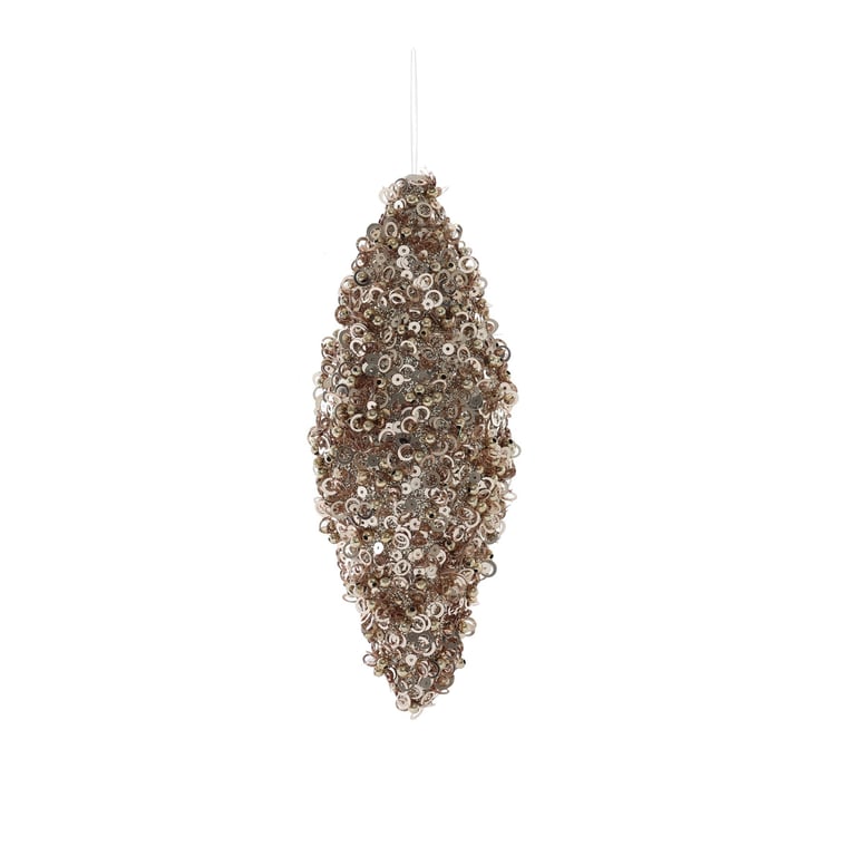 Gold Glitter Droplet Hanging Decoration - Elegant Home Decor and Party Accents