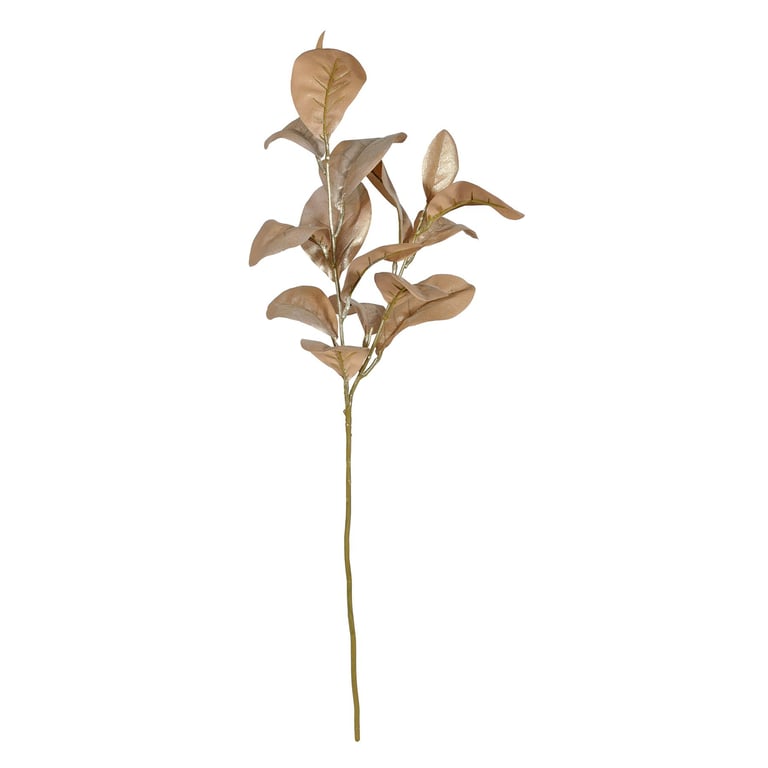 Champagne Magnolia Leaf Stem - Large 98cm Decorative Wall Hanging for Home and Garden