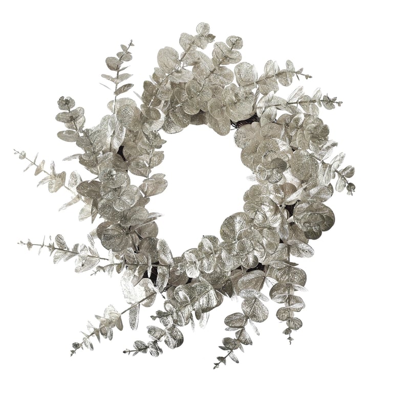 Eucalyptus Wreath - Gold 45cm Home Decor Holiday Decoration Garland