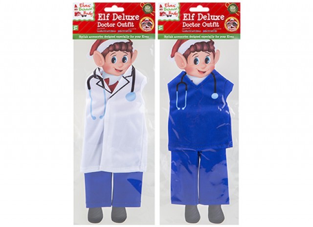 Naughty Elf Doctors Costume - Medical Theme Party Wear for Kids