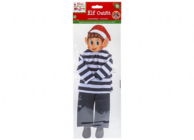 Naughty Elf Thief Costume - Festive Holiday Attire for Christmas Party or Halloween
