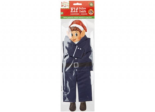 Naughty Elf Police Costume: Kid s Halloween Party Dress Up & Detective Outfit