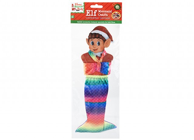Adult Naughty Elf Mermaid Costume, Fancy Dress for Halloween Party