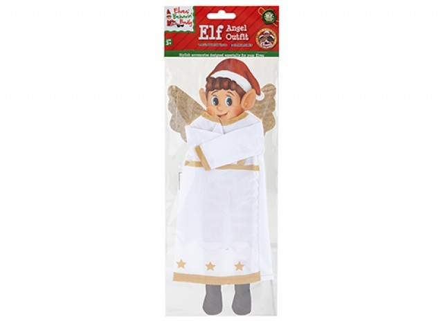 Naughty Elf Angel Costume - Kids Holiday Dress-Up Outfit for Christmas and Festive Occasions