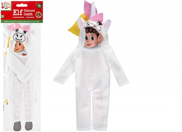 Naughty Elf Unicorn Costume - Kids Party and Halloween Festive Outfit
