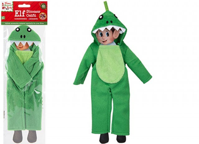 Naughty Elf Dinosaur Kids Halloween Costume - Dinosaur Themed Ensemble for Children s Party Outfit