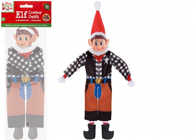 Naughty Elf Cowboy Costume - Fun Halloween Costumes for Adults and Kids