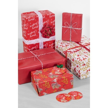 Raspberry Gift Wrap Pack - 8m Home Decor Wedding Gift Wrapping Paper