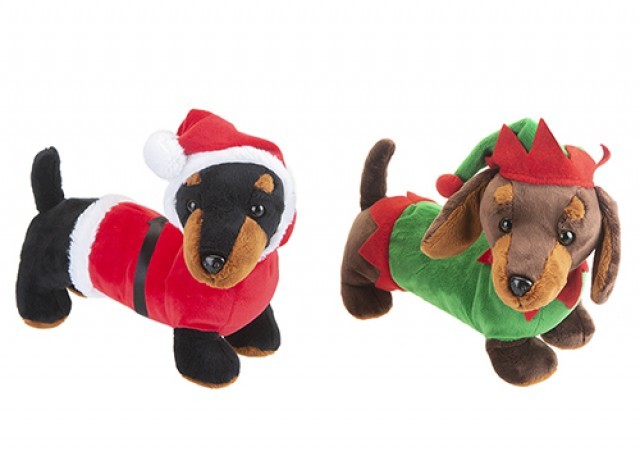Festive Sausage Dog Christmas Costumes - Assorted Holiday Pet Wear