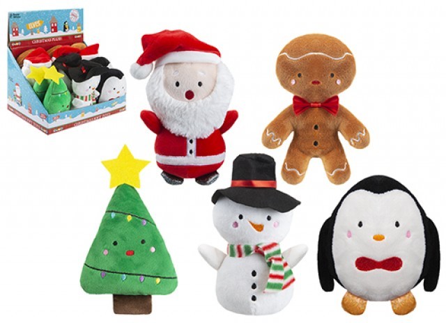 Christmas Assorted Soft Toys - Festive Home Decorations