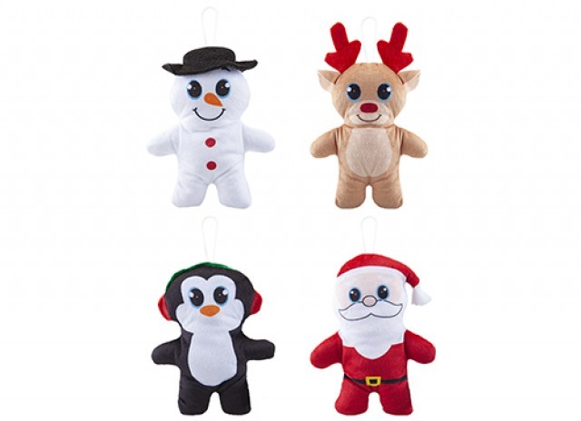 Assorted Christmas Softies - Festive Plush Toys for Home Decor