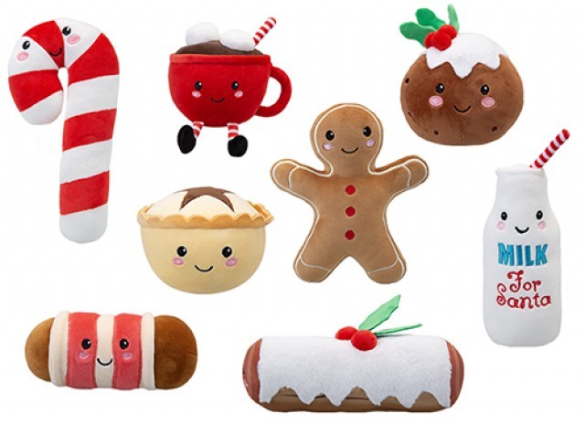 Softlings 16cm Assorted Plush Christmas Foodies Ornaments and Decorations