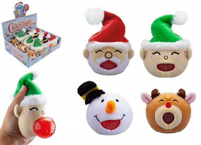 Festive Squishes 8cm Assorted Decorative Ornaments for Holiday Home Decorations