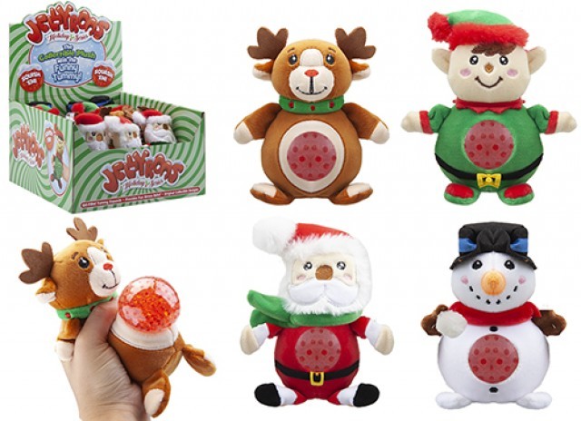 Christmas Squishies Assorted 15cm Plush Toys - Holiday Decorations and Gifts