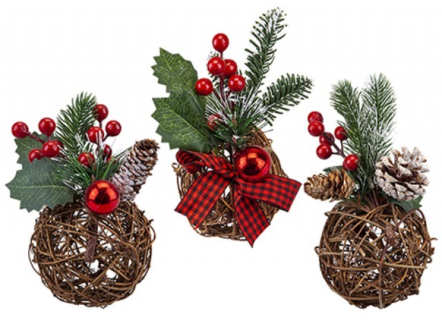 Hanging Floral Ball Decoration - Assorted Colorful Flower Balls for Indoor/Outdoor Home Decor and Garden Party Decoration