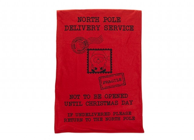 Jumbo Red Felt Christmas Sack - Large Holiday Decoration Home Decor Item