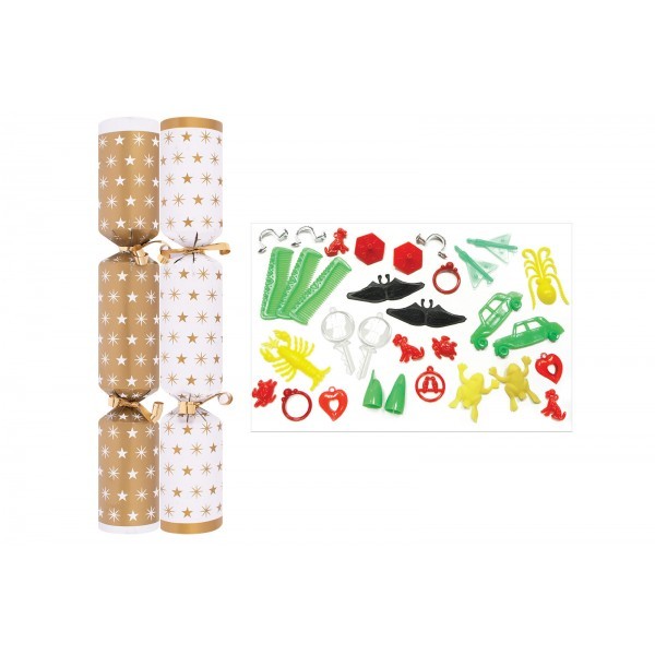 Gold Star Crackers - Box of 50 Large Party Snacks, Perfect for Gatherings and Events