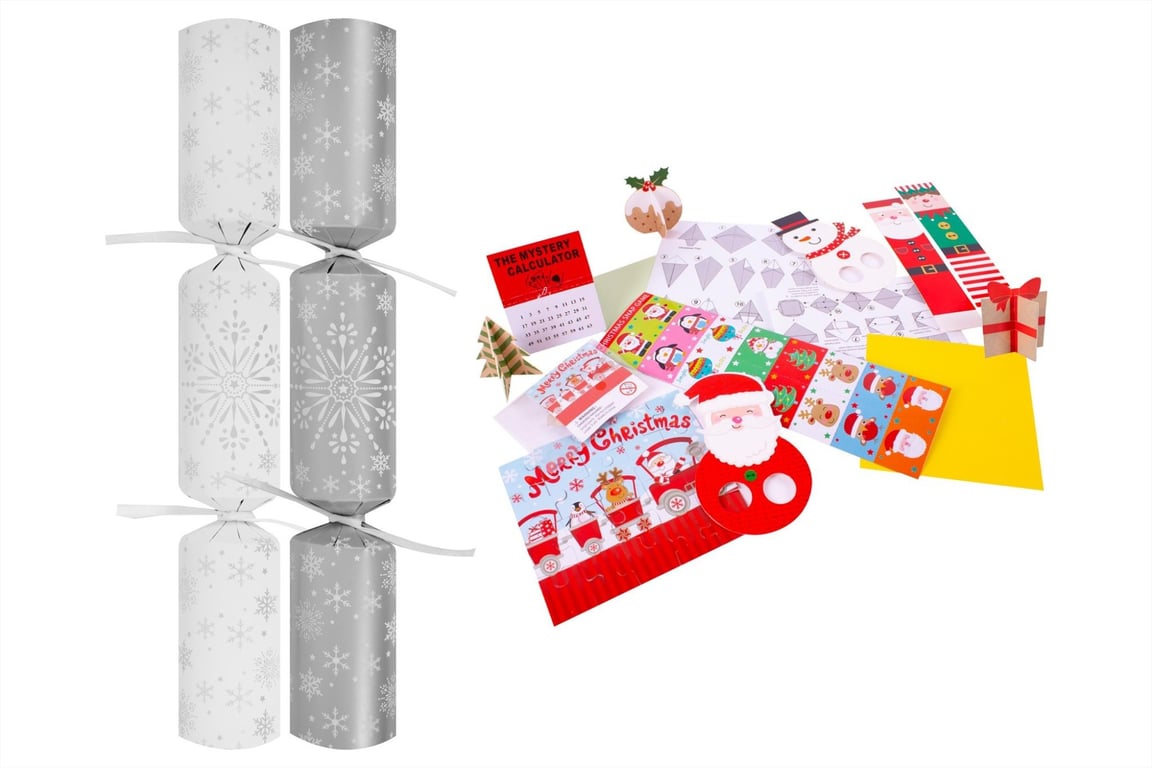 Eco Snowflake Catering Crackers - Bulk 10 Inch Party Snacks for Events and Functions