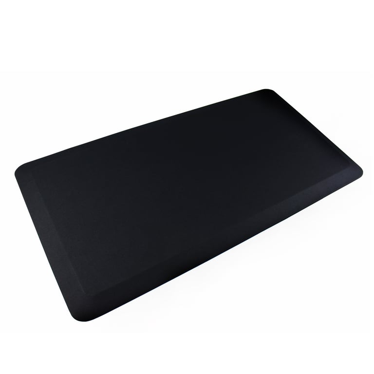 AFS-TEX 3000 Black Anti-Fatigue Standing Mat - Anti-Microbial & Non-Toxic Design for Office Use