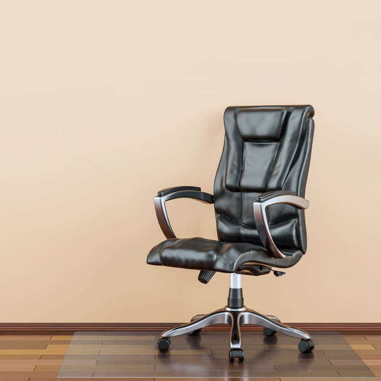 Megamat Extra Thick Heavy Duty Polycarbonate Chair Mat - 89 x 119cm