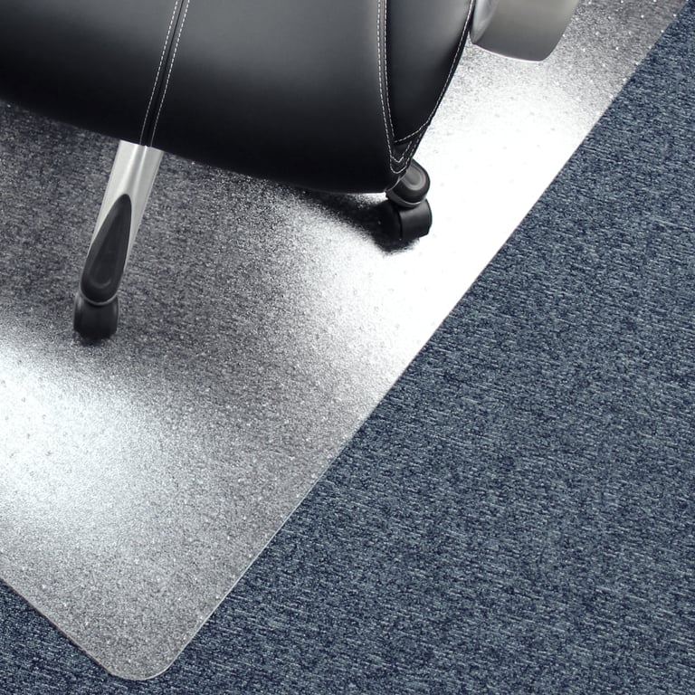 Advantagemat Vinyl Chair Mat - Durable Protection for Carpets & Ergonomic Support