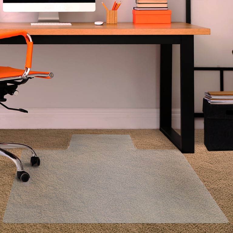 Advantagemat Vinyl Lipped Chair Mat - Durable Carpet Protection & Ergonomic Solution, Phthalate-Free, 20-Year Warranty