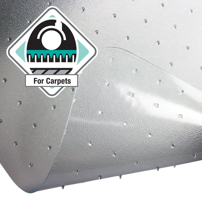 Advantagemat Vinyl Lipped Chair Mat - Durable Carpet Protection & Ergonomic Solution, Phthalate-Free, 20-Year Warranty