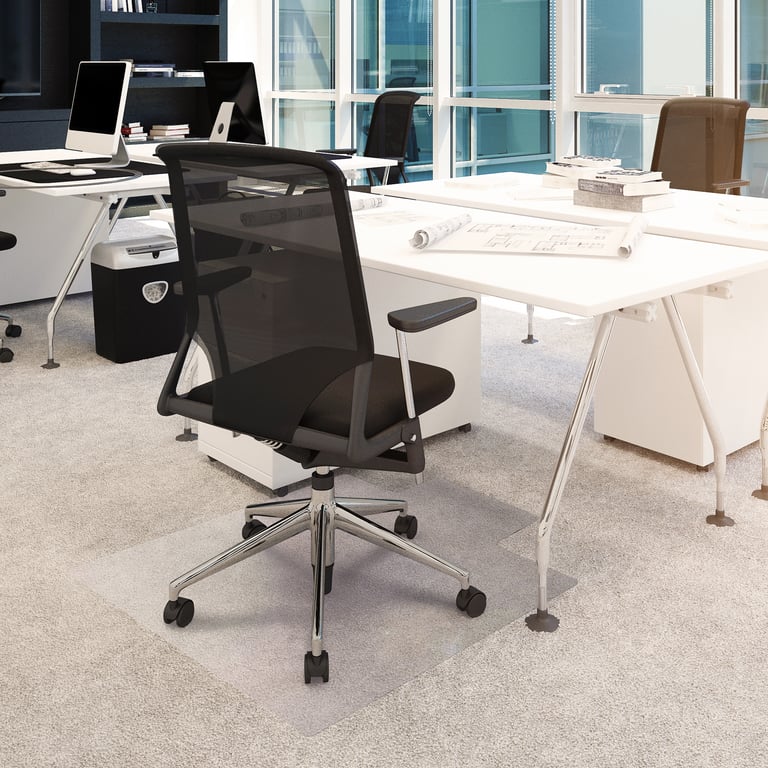Advantagemat Vinyl Lipped Chair Mat - Durable Carpet Protection & Ergonomic Solution, Phthalate-Free, 20-Year Warranty