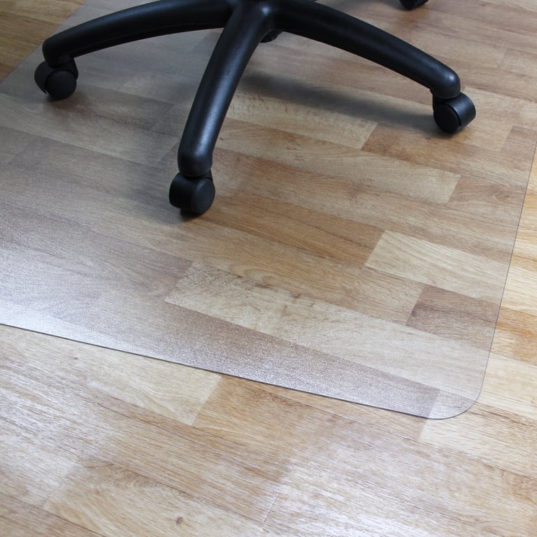 Advantagemat Vinyl Rectangular Chair Mat - Durable Hard Floor Protection & Ergonomic Solution