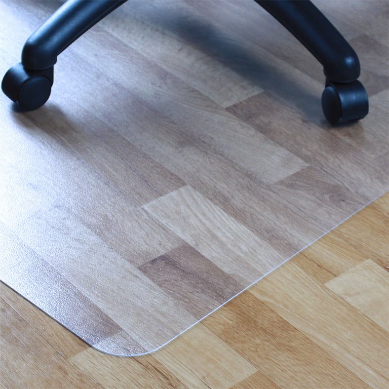 Advantagemat Vinyl Rectangular Chair Mat - Durable Hard Floor Protection & Ergonomic Solution