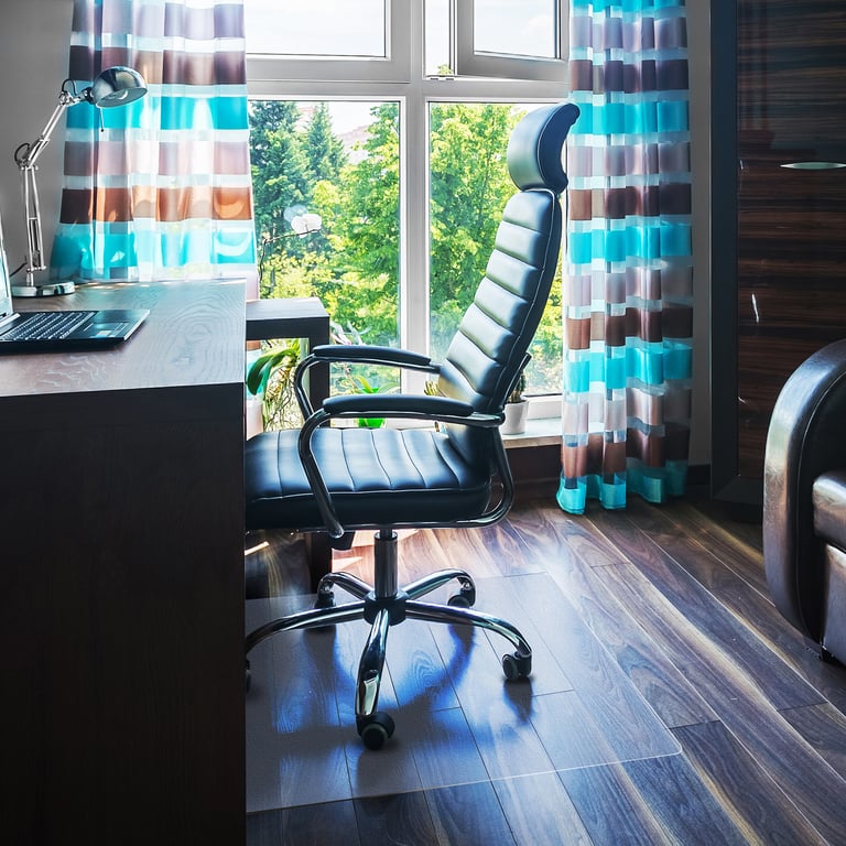 Cleartex Ultimat Polycarbonate Chair Mat - Ergonomic Hard Floor Protection with 40 Year Warranty