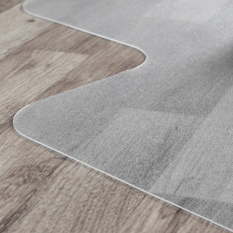 Cleartex Advantagemat PVC Lipped Chair Mat - Durable Hard Floor Protector with 20-Year Warranty