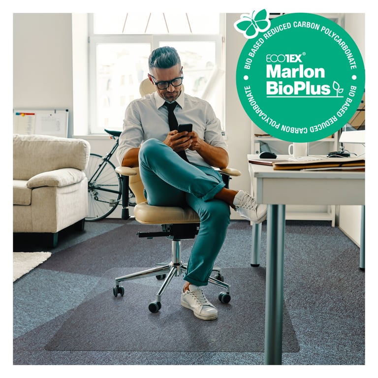 Ecotex Marlon BioPlus Polycarbonate Chair Mat - Eco Friendly & Carbon Neutral