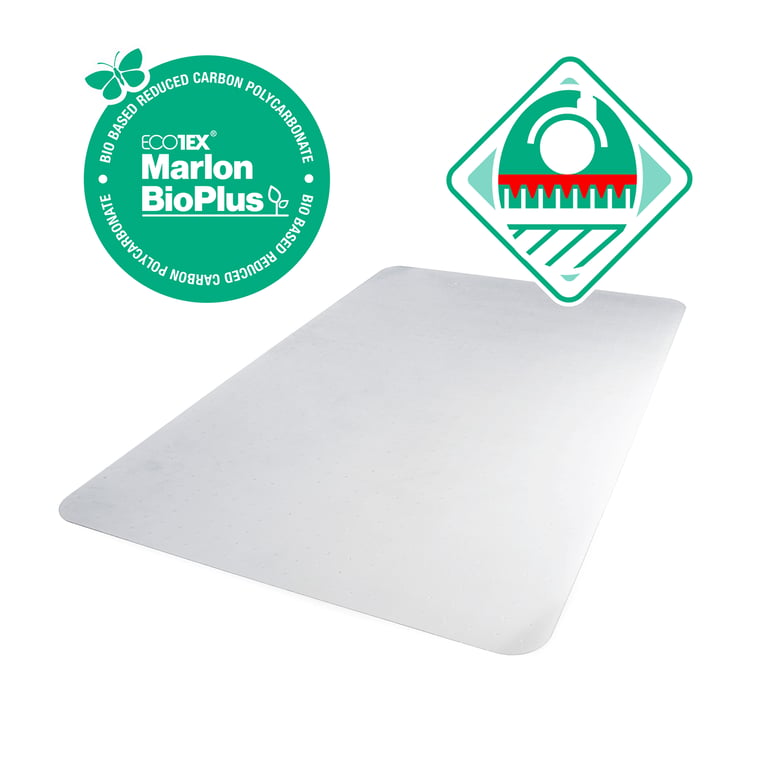 Ecotex BioPlus Polycarbonate Chair Mat - Eco Friendly, Carbon Neutral, 40 Year Warranty