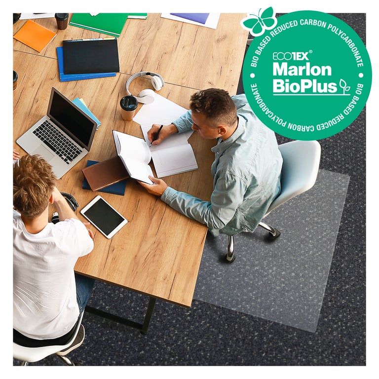 Ecotex BioPlus Polycarbonate Chair Mat - Eco Friendly, Carbon Neutral, 40 Year Warranty