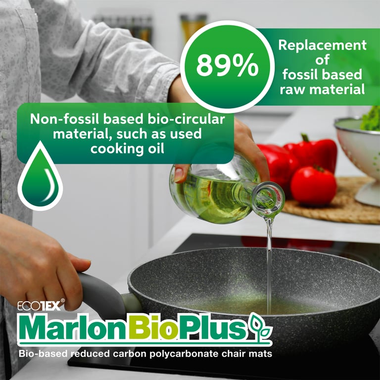 Ecotex BioPlus Polycarbonate Chair Mat - Eco Friendly, Carbon Neutral, 40 Year Warranty