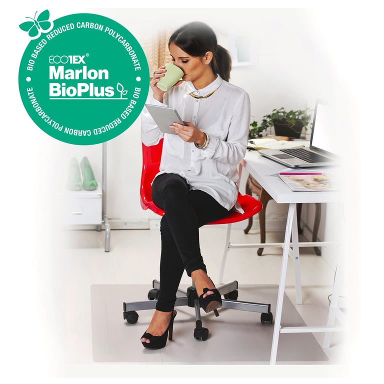 Floortex Ecotex BioPlus Eco Friendly Carbon Neutral Polycarbonate Chair Mat