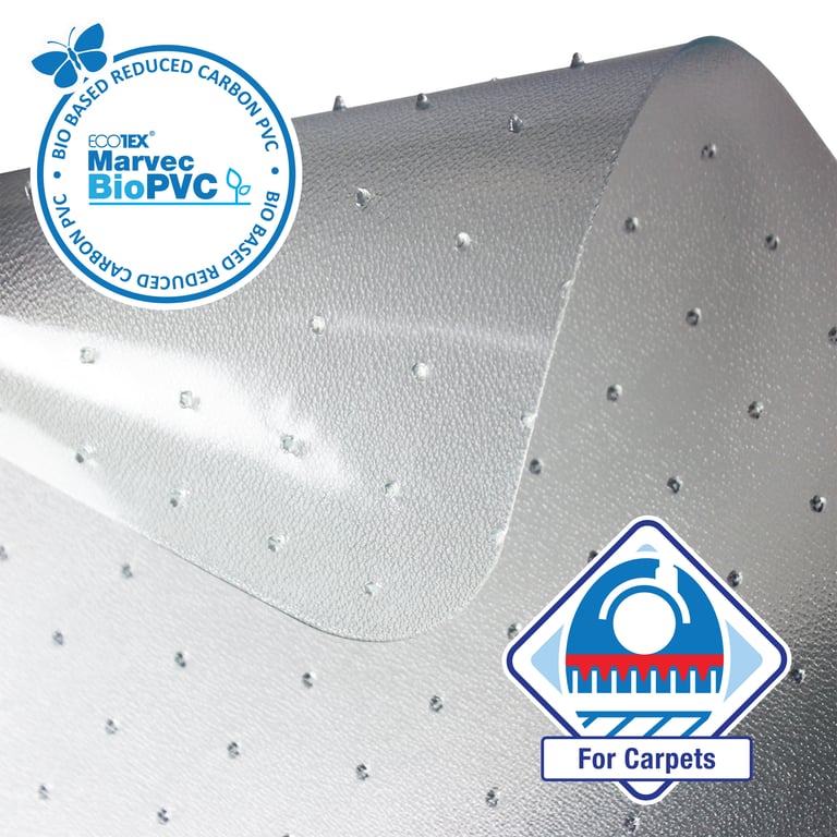 Floortex Ecotex BioPVC Carbon Neutral PVC Chair Mat - Eco Friendly & 20 Year Warranty