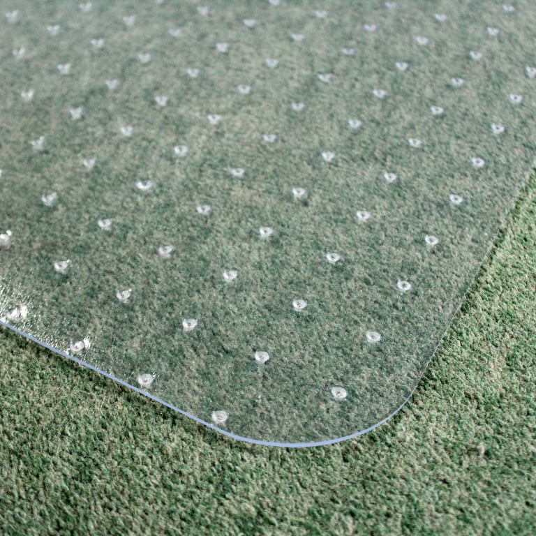 Valuemat Basic Vinyl Floor Protection Mat - Durable Chair Protector for Low Pile Carpets