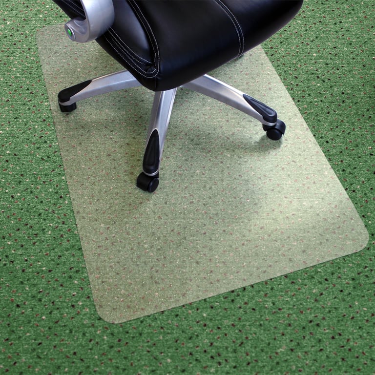 Valuemat Basic Vinyl Floor Protection Mat - Durable Chair Protector for Low Pile Carpets