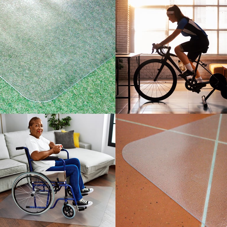 Homemat Rectangular Multi-Purpose Mat - Anti-Skid Protection for Home and Office Floors