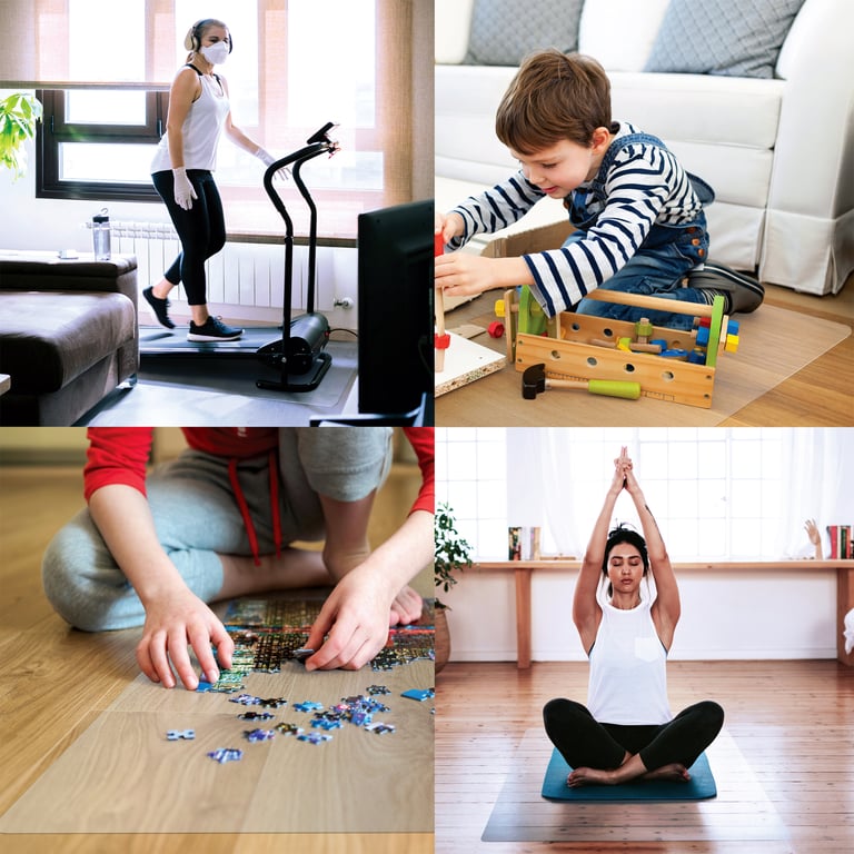 Homemat Rectangular Multi-Purpose Mat - Anti-Skid Protection for Home and Office Floors