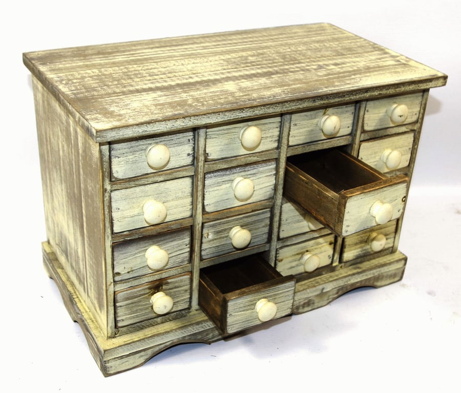 White Storage Drawers - Modern Home Organization Solutions by Geko Products, 35x19x24cm