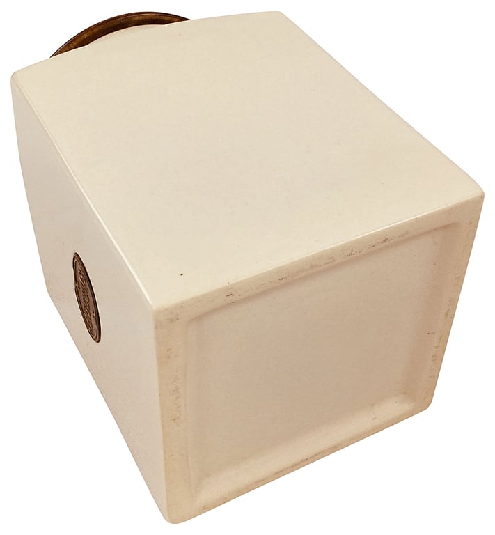 Ceramic Glazed Biscuit Jar - Air Tight Storage Container for Home and Kitchen Use