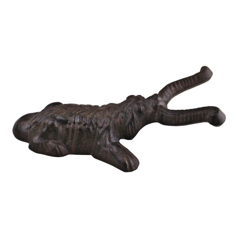 Cast Iron Dog Boot Jack - Heavy Duty Outdoor Boot Remover