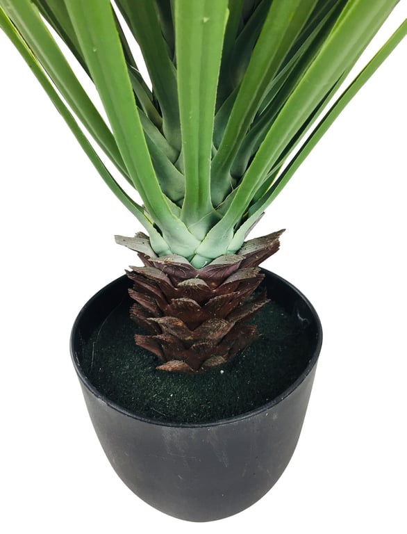 Realistic Artificial Pineapple Tree 68cm - 80 Extendable Leaves & Durable Plastic Pot