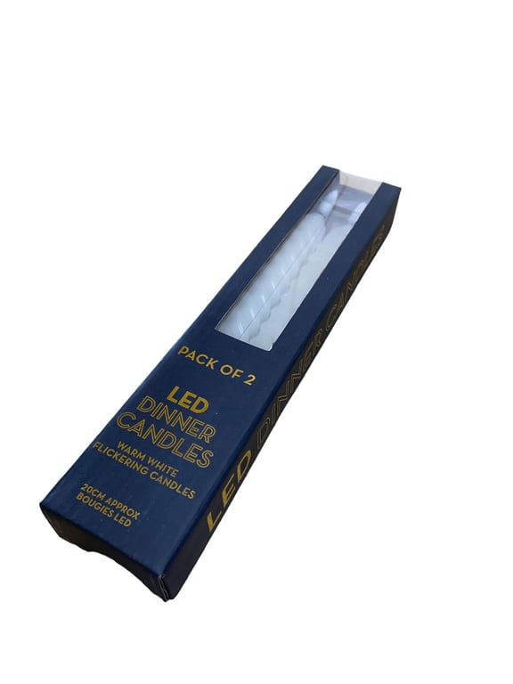 Energy-Efficient LED Twist Candles - Safety & Long-Lasting Ambiance Pack of 2
