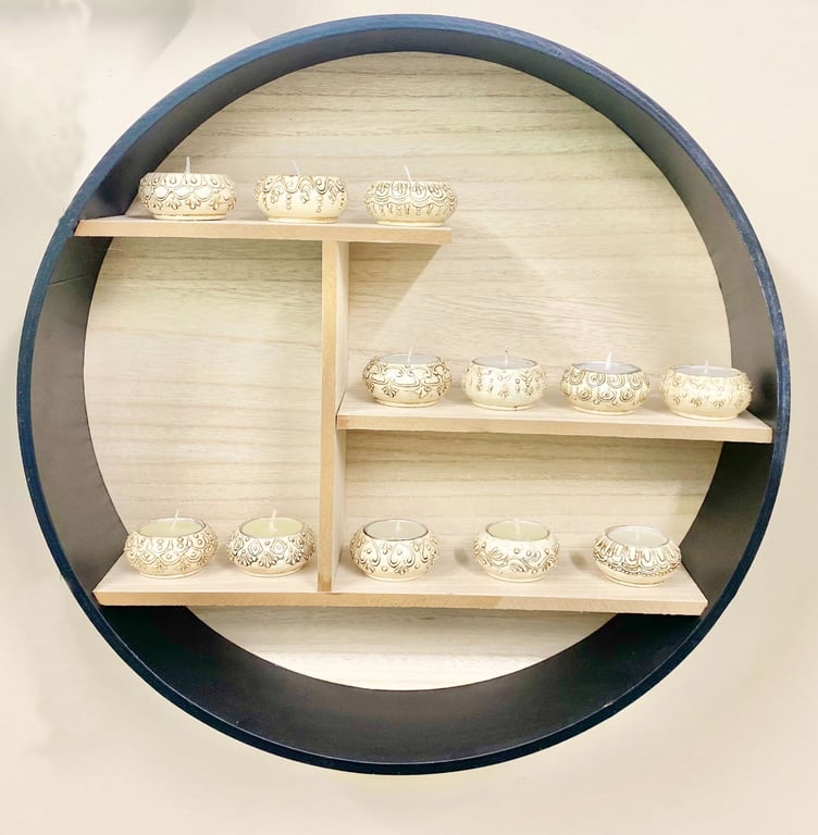 Ceramic Natural Beige Tealights - Elegant Home Decor Lighting Fixtures