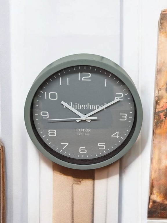 Grey Tonal Wall Clock - Stylish 20cm Home Decor Timepiece